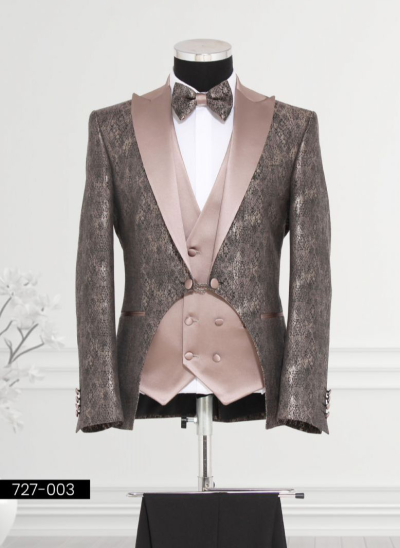 VAGANT Luxury Bronze & Champagne Custom Tuxedo 